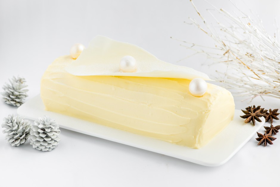 Aniseed Ginger Vanilla Cheese Log Cake