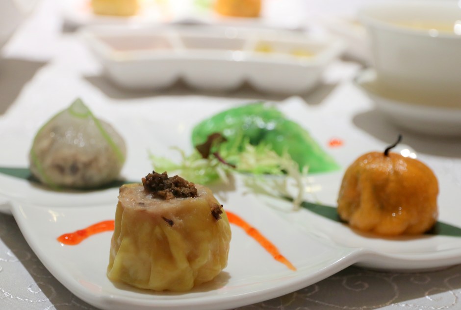 Delectable dim sum items